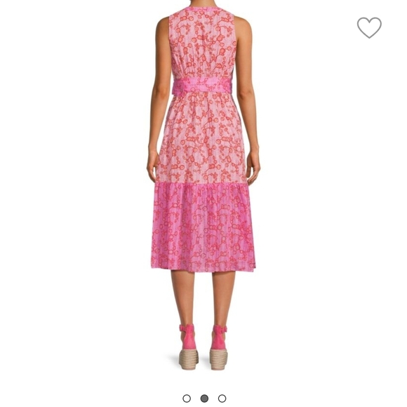 Sam Edelman Selene Floral Belted Midi Dress (34) - Picture 5 of 8